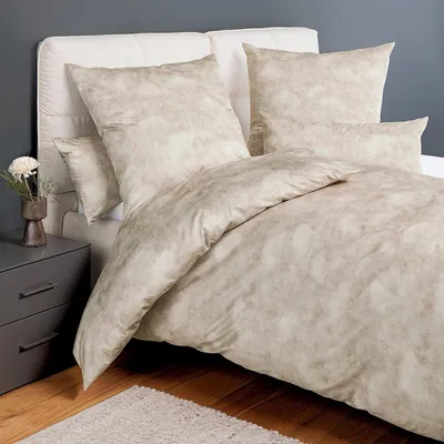 Produktbild von Janine Mako-Satin Bettwäsche Milano 45140-08 greige 135x200 cm + 80x80 cm
