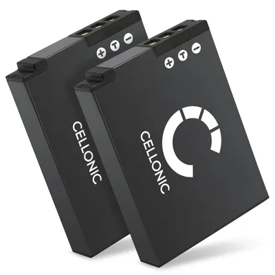 Image de CELLONIC 2x Batterie pour Appareil photo Compatible avec Nikon Coolpix A900, Coolpix AW100 / AW100s, Coolpix S9500, EN-EL12 - (1100mAh, 3.7V)