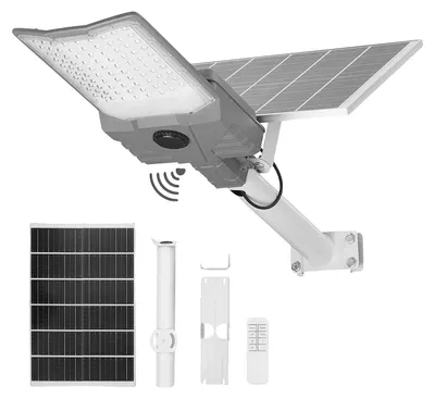Immagine prodotto di Lampione solare VEVOR da 900.000 lm, lampione da 12.000 W, con sensore crepuscolare, faro solare a LED a due sezioni con telecomando wireless, lampada da giardino, impermeabile IP65, per vialetti e cortili