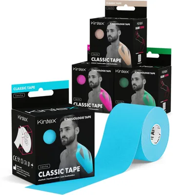 Produktbild von 4 Rollen Kintex Kinesiologie Tape Classic 5 cm x 5 m  Gemischt