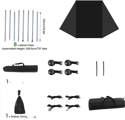 Image de Auvent de voiture, tissu imperméable, montage rapide, A
