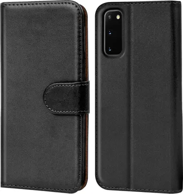 Produktbild von Conie Klapp Tasche für Samsung Galaxy S20 Kartenfach Rundumschutz Hülle in Schwarz