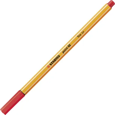 Immagine prodotto di Fineliner - STABILO punta 88 - confezione da 10 - rosso