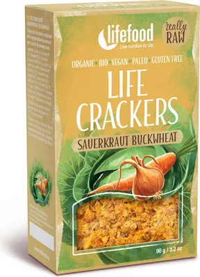 Produktbild von Life Crackers - Sauerkraut Buchweizen 90g