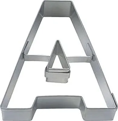 Produktbild von Städter Ausstecher Buchstabe A, Ausstechform, Plätzchenform, Keks, Plätzchen, Edelstahl, 6.5 cm, 112704