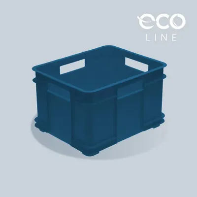 Produktbild von keeeper Aufbewahrungsbox Euro-Box XL "bruno eco", blau