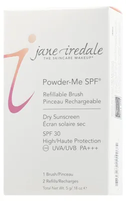 Image de Jane Iredale Powder-Me SPF Refillable Brush + 2 Refills Golden (1 pièce + 2x2,5 g)