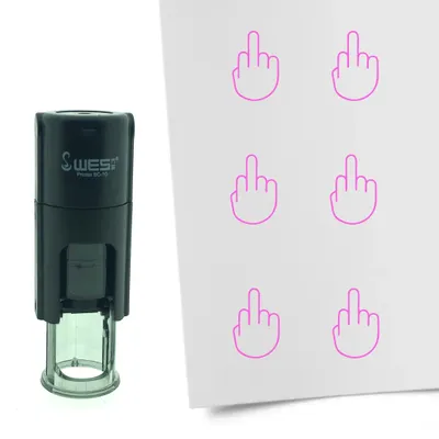 Obrázok produktu pre Prostredník CombiCraft Stamp 10 mm okrúhly - ružový atrament