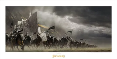 Produktbild von Herr der Ringe Kunstdruck Faramir's Charge 59 x 30 cm