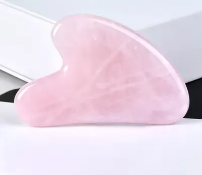 Produktbild von Gua Sha Stein Guasha Massage Scraping Tool Kristall Rosenquarz Therapie Massage Steine Gesicht Anti Aging Anti-Falten