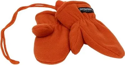 Produktbild von Kinder-Fleecehandschuhe P&T mit Kordelzug - Mikrofleece - Orange - für 4-5 Jahre