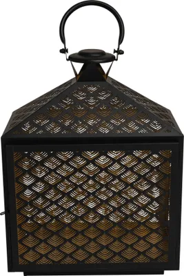 Image de Laterne - 30x16x40cm - Stahl - Schwarz