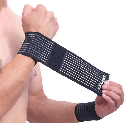 Produktbild von CHPN - Armband - Verstellbare Handgelenkbandage - Sportband - Verletzungsprävention - Unisex - Schwarz - Für Sport & Fitness - Handgelenkbandage