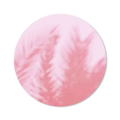 Produktbild von MuchoWow® Mauspad Mousepad Pflanzen - Blätter - Rosa 20x20 cm - Mousepads - Maus Mat - Pad - Mausunterlage - Schreibtischmatte
