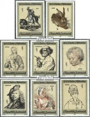 Produktbild von Briefmarken Österreich 1969 Mi 1307-1314 (kompl.Ausg.) postfrisch Kunst