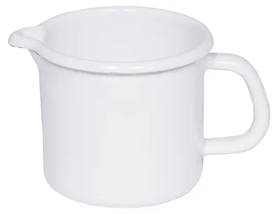 Imagen del producto de Olla de 16 cm, esmaltada, blanca, con capacidad de 2 litros