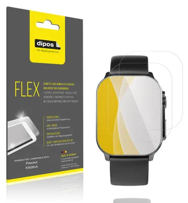 Immagine prodotto di 2x Pellicola protettiva per Poounur KW281A, rivestimento al 100%, Protezione dipos Flex