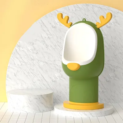 Obrázok produktu pre Detský záchod, stojaci, nástenný, pre deti, pisoár, závesný nočník, tréning pre chlapcov, zelený