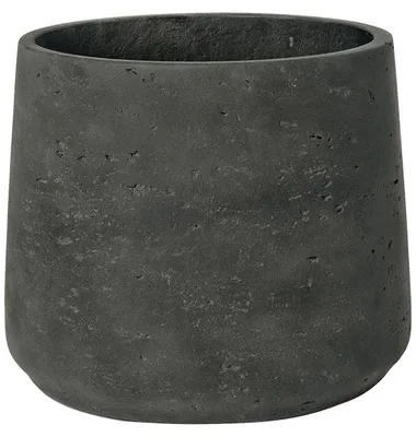 Productafbeelding van Keramische plantenpot, antraciet-zwart, diameter 45 cm, hoogte 38 cm