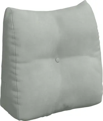 Productafbeelding van vidaXL Rugkussen, lichtgrijs, 45 x 24 x 50 cm, fluweel