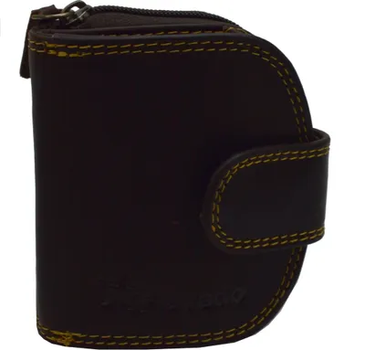 Produktbild von flevado Elegante kleinere Damengeldbörse Brieftasche in halbrund mit RFID Schutz