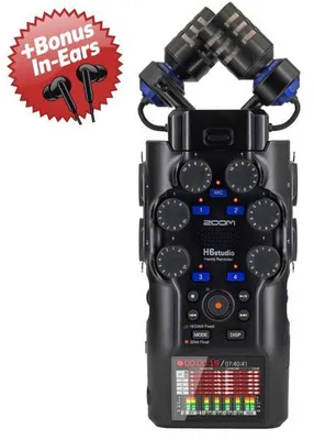 Produktbild von Zoom Audio-Recorder H6 Studio + Bonus In-Ear Kopfhörer