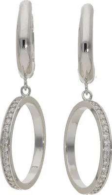 Produktbild von Creolen Silber 925 Cubic Zirkonia JL20-06-1308 JuwelmaLux