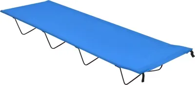Obrázek produktu pro vidaXL Kempingové postele 2 ks 180x60x19 cm Oxford Fabric a Steel Blue