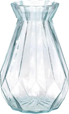 Produktbild von Vase Glas mit Diamant Muster 14cm klar transparent 330ml 4 Stück