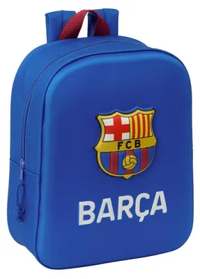Image de Sac à dos scolaire F.C. Barcelona bleu marine 22 x 27 x 10 cm 3D