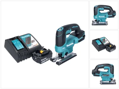 Obrázok produktu pre Akumulátorová vahadlová priamočiara píla Makita DJV 184 RM1 18 V bezkartáčová + 1x akumulátor 4,0 Ah + nabíjačka