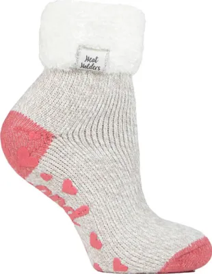 Produktbild von Heat Holders 1 Paar Damen Bettsocken mit ABS Stopper | Antirutsch Kuschelsocken