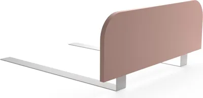 Produktbild von regalik Bettgitter Rausfallschutz Kinderbett 60x20 cm – Rosa Stabile Absturzsicherung ohne Bohren – Einfache Montage unter der Matratze