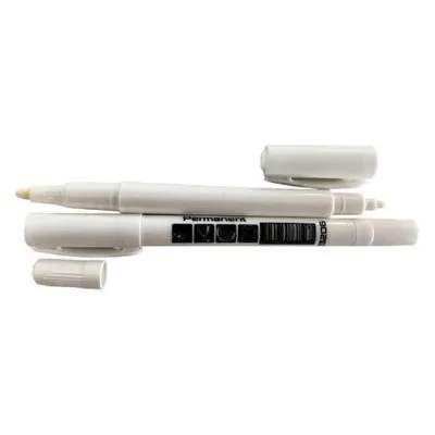 Zdjęcie produktu dla Marker permanentny, dwustronny, biały