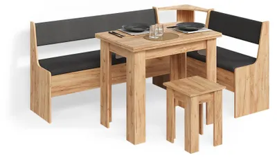Produktbild von Eckbankgruppe Livinity Tiberio Goldkraft Eiche 180 x 120 cm mit Tisch, Model 58731