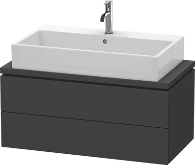 Produktbild von Konsolenunterschrank L-CUBE 400x920x477mm graphit matt graphit matt
