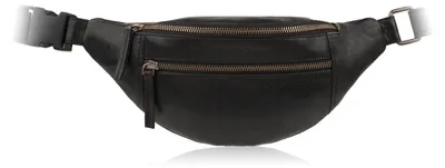 Produktbild von Schwarze Herren-Gürteltasche aus Leder Paolo Peruzzi AL-11-BL