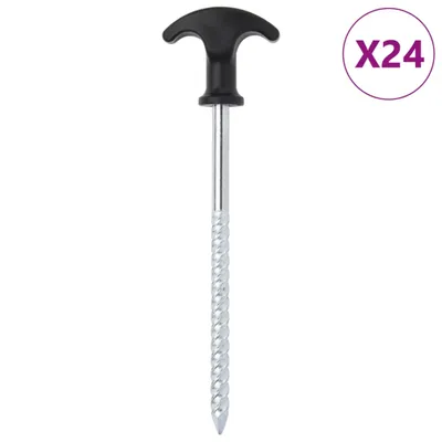 Obrázek produktu pro Stanové kolíky 24 ks 17 cm Ø 7 mm pozinkovaná ocel