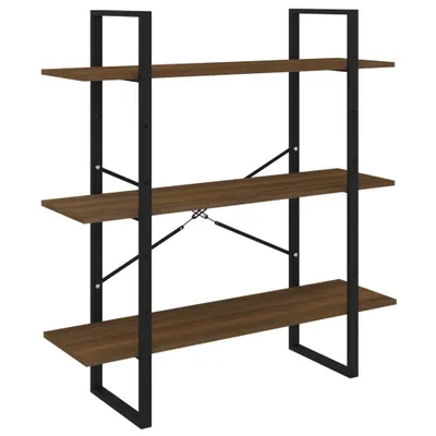 Produktbild von vidaXL Bücherregal Braun Eichen-Optik 100x30x105 cm Holzwerkstoff