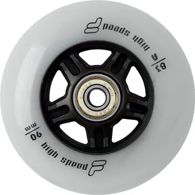 Zdjęcie produktu dla Zestaw 8 kół FILA 90mm 83A + łożyska + tuleja dystansowa