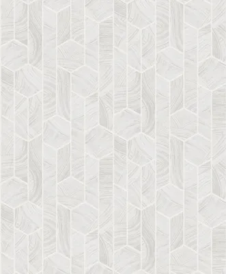Obrázok produktu pre Khroma by Masureel Tapeta s motívom šesťuholníka biela - 630959 - 53 cm x 10,05 m