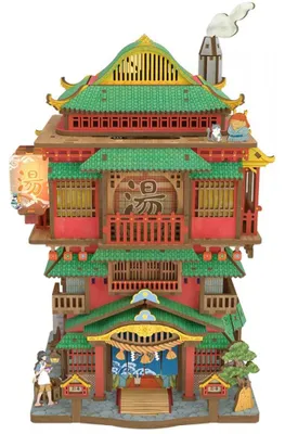 Immagine prodotto di Puzzle 3D, Minicasa DIY Onsen Saga, Tonecheer, 383 pezzi