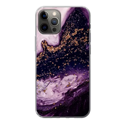 Produktbild von MuchoWow® Handyhülle Schutzhülle Hülle für iPhone 13 Pro Marmor - Gold - Naturstein Silikon Softcase Handy Hülle - Handy-Tasche