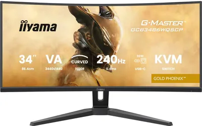Immagine prodotto di Curved Gaming Monitor - IIYAMA - 34" - 240Hz - VA Panel - 0.4ms - Height Adjustable - G-Master GOLD PHOENIX