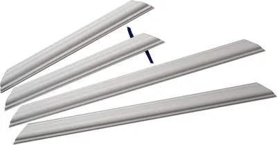 Produktbild von Decosa Wandkassetten-Set Rike, selbstklebend, weiß, 40 mm, 45 cm x 45 cm - 1 Set
