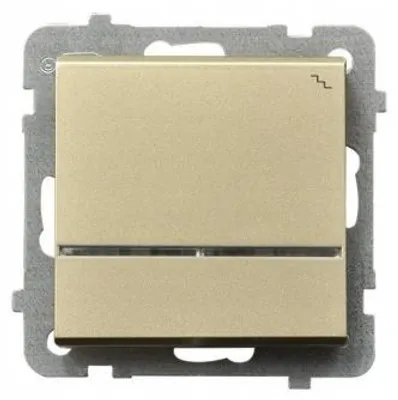 Produktbild von Ospel ŁP-3RS/m/39, Gold, IP20, 250 V, 16 A, 71 mm, 42 mm