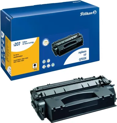 Image de Pelikan Printing 627780 Pelikan Toner HP Q7553X 1207HC schwarz rebuilt