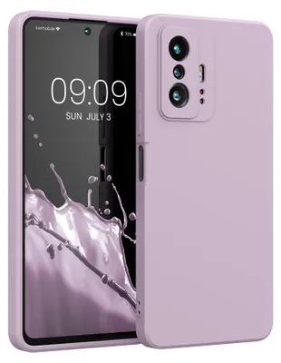 Produktbild von kwmobile Hülle kompatibel mit Xiaomi 11T / 11T Pro Hülle - gummierte TPU Silikon Handyhülle - Schutzhülle für kabelloses Laden - Case in Mauve