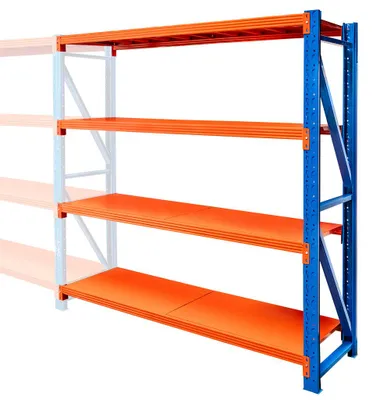 Zdjęcie produktu dla Regał magazynowy metalowy warsztatowy 4-półkowy Mega-M FORTIS LIGHT 200x192,5x60 cm moduł dostawny