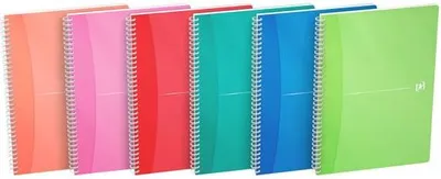 Image de Oxford - Bloc à spirales MyColors A4 90 feuilles assorties | 20 pièces